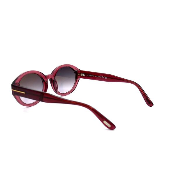 TOM FORD GENEVIEVE TF916/S 81B SHINY VIOLET SMOKE SUNGLASSES - Picture 5 of 14